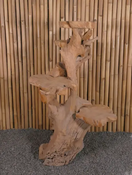 Product image 6 of the product “Shelf made of teak wood about approx. 140cm height ”